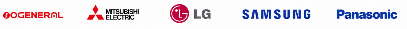 O General, Mitsubishi Electric, LG, Samsung and Panasonic