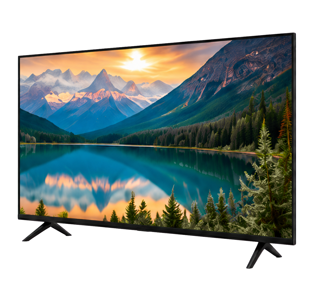 Modern flat-screen smart television